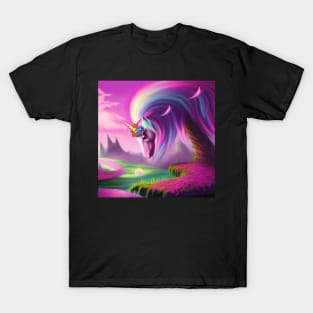 Unicorn Tree Realistic T-Shirt